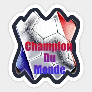 Soccer France Champion du monde Sticker